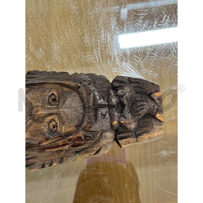 SCULTURA ETNICA LEGNO DI PROVENIENZA PROB RUSSIA  H.52CM L12  | Mercatino dell'Usato Teramo 3