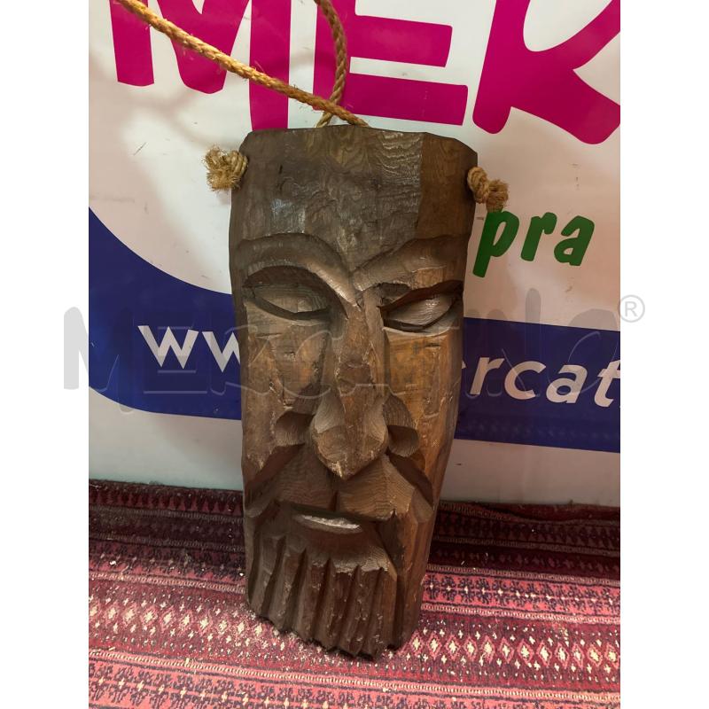 SCULTURA LEGNO MASCHERA GRANDE | Mercatino dell'Usato Teramo 1