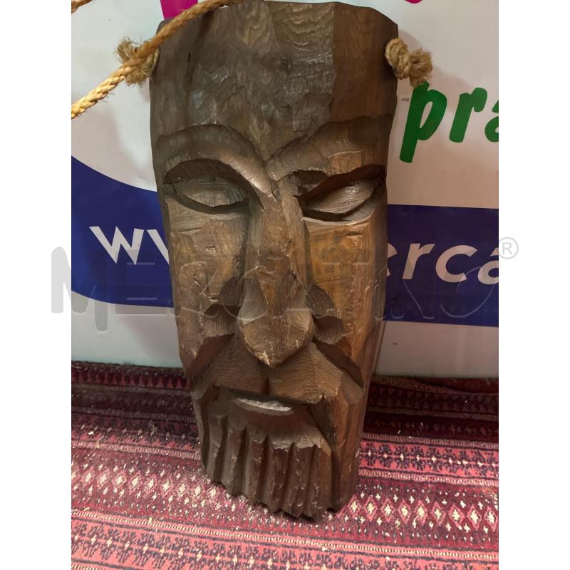 SCULTURA LEGNO MASCHERA GRANDE | Mercatino dell'Usato Teramo 2