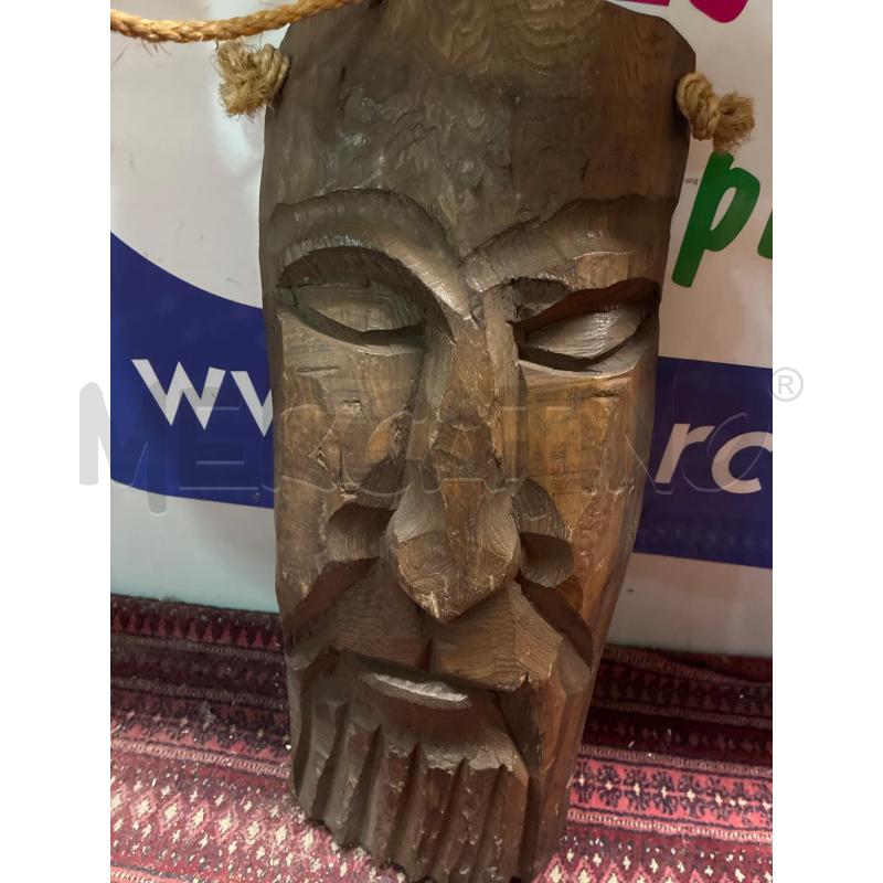 SCULTURA LEGNO MASCHERA GRANDE | Mercatino dell'Usato Teramo 3