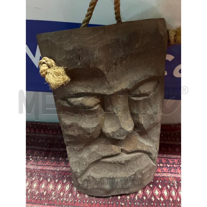 SCULTURA LEGNO MASCHERA MEDIA | Mercatino dell'Usato Teramo 2