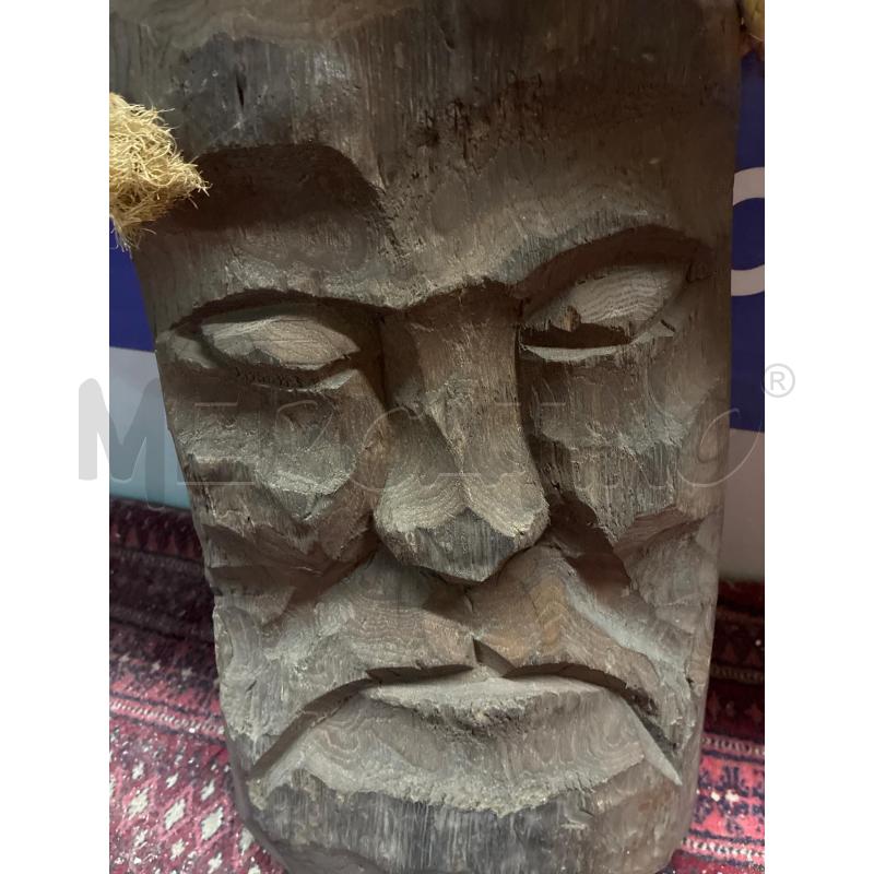 SCULTURA LEGNO MASCHERA MEDIA | Mercatino dell'Usato Teramo 3