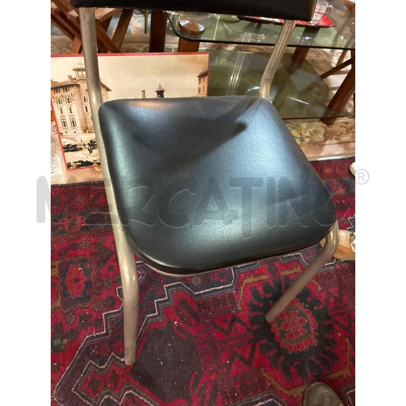 SEDIA ATTESA AMBULATORIALE VINTAGE METALLO SKY NERO | Mercatino dell'Usato Teramo 5