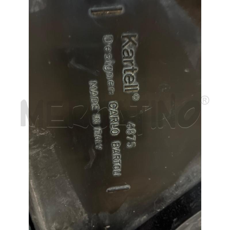 SEDIA KARTELL 4875 CARLO BARTOLI NERA LUCIDA   | Mercatino dell'Usato Teramo 5