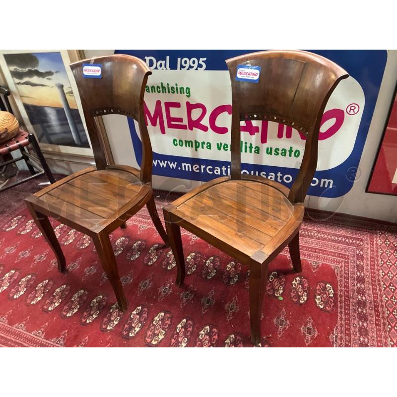 SEDIA LEGNO CLASSICA SCHIENALE CURVO | Mercatino dell'Usato Teramo 1