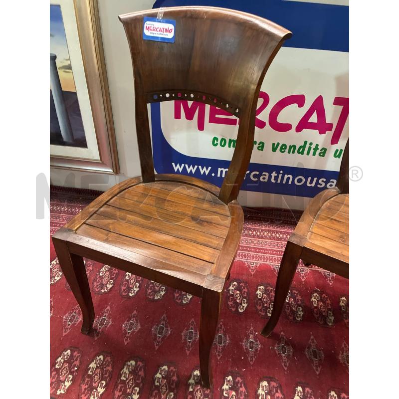 SEDIA LEGNO CLASSICA SCHIENALE CURVO | Mercatino dell'Usato Teramo 3