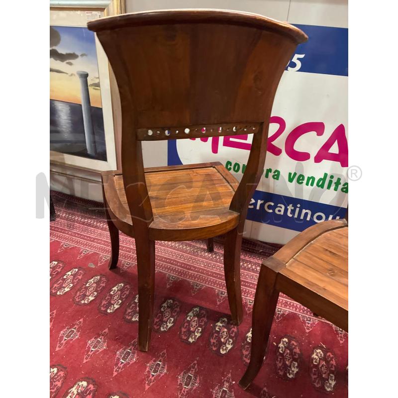 SEDIA LEGNO CLASSICA SCHIENALE CURVO | Mercatino dell'Usato Teramo 4