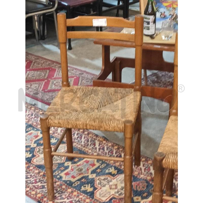 SEDIA LEGNO IMPAGLIATA | Mercatino dell'Usato Teramo 4