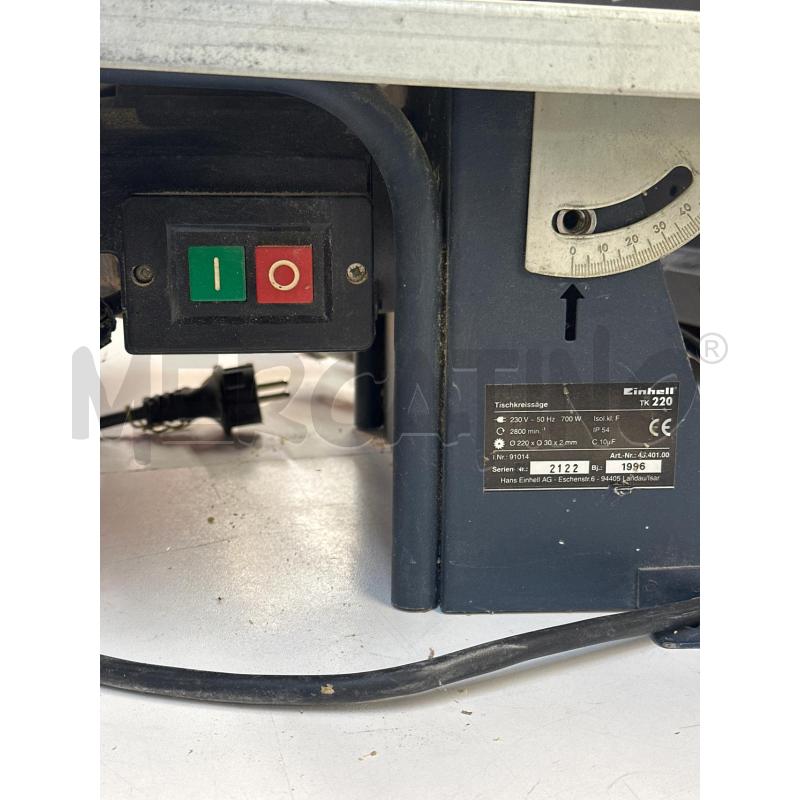 SEGA CIRCOLARE DA BANCO EINHELL TK 220 | Mercatino dell'Usato Teramo 2