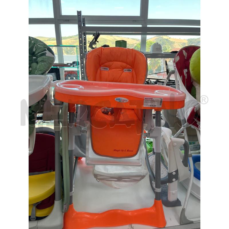 SEGGIOLINO PAPPA DA TERRA ARANCIO | Mercatino dell'Usato Teramo 1