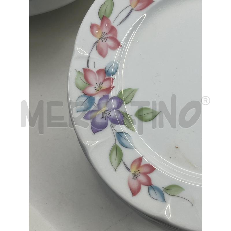 SERVIZIO PIATTI DA 12 PAX WINTERLING BAVARIA 11+12+12 + VAS ZUP E CIOT .- DECORO FLOREALE | Mercatino dell'Usato Teramo 3