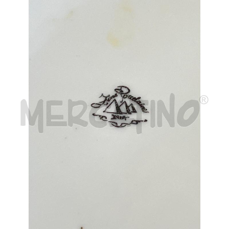 SERVIZIO PIATTI PORCELLANA BIANCO BLU 12+12+ VASS + ZUP | Mercatino dell'Usato Teramo 4