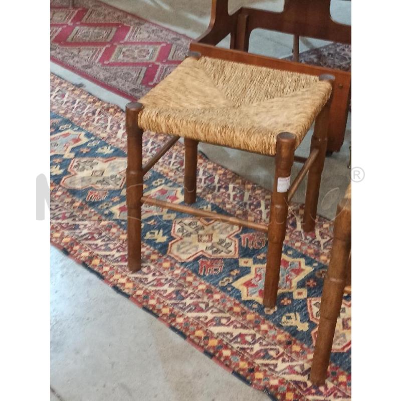 SGABELLO LEGNO IMPAGLIATO | Mercatino dell'Usato Teramo 3