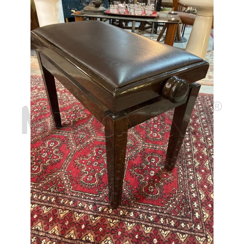 SGABELLO PIANOFORTE NERO LACCATO | Mercatino dell'Usato Teramo 2