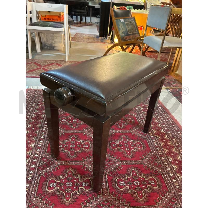 SGABELLO PIANOFORTE NERO LACCATO | Mercatino dell'Usato Teramo 3