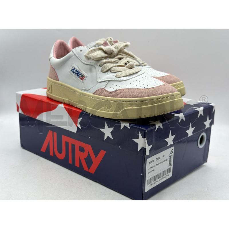 SNEAKERS DONNA AUTRY AULW GS36 BIANCHE E ROSA LOW WOM LEAT | Mercatino dell'Usato Teramo 1