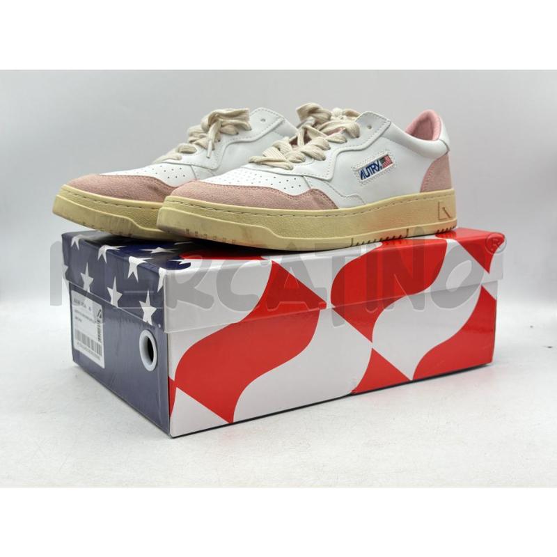 SNEAKERS DONNA AUTRY AULW GS36 BIANCHE E ROSA LOW WOM LEAT | Mercatino dell'Usato Teramo 2