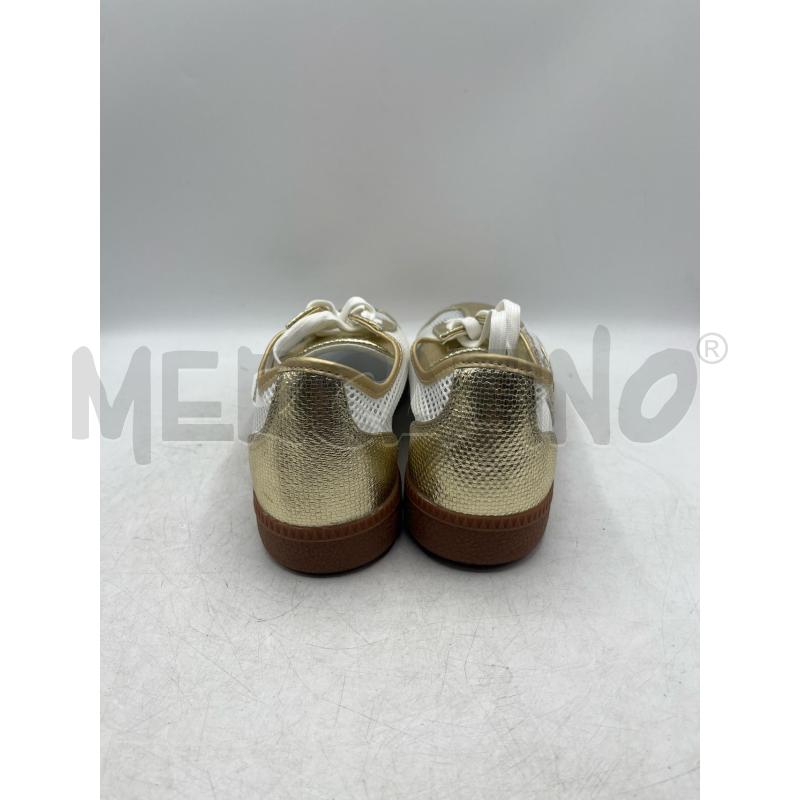 SNEAKERS DONNA LOLA CASADEMUNT TRAFORATE BIANCHE E DORATE | Mercatino dell'Usato Teramo 3