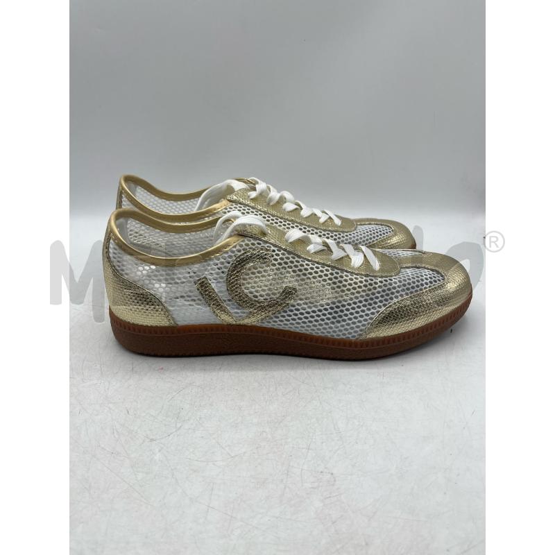 SNEAKERS DONNA LOLA CASADEMUNT TRAFORATE BIANCHE E DORATE | Mercatino dell'Usato Teramo 4