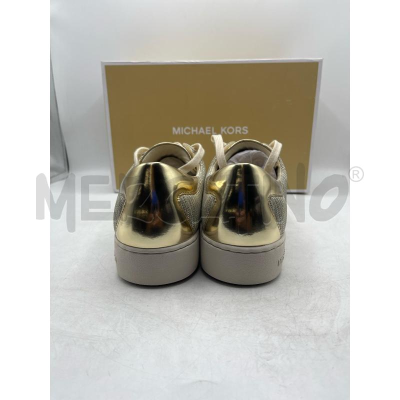 SNEAKERS DONNA MICHAEL KORS BEIGE DORATO BRILLANTINI | Mercatino dell'Usato Teramo 3