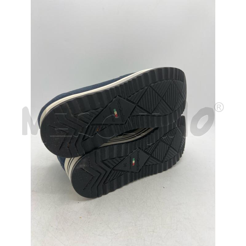 SNEAKERS DONNA NERO GIARDINI BLU NOTTE SUOLA ALOTA LACCI ARGENTATI LUREX | Mercatino dell'Usato Teramo 4