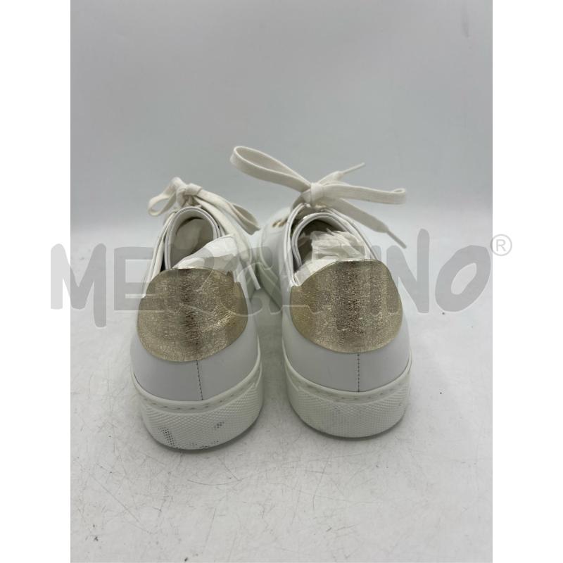 SNEAKERS DONNA STOKTON BIANCHE STRASS GRANDI TALLONE DORATO DIETRO | Mercatino dell'Usato Teramo 4