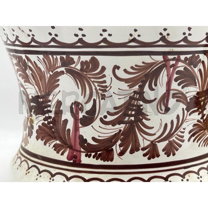 SOTTO VASO CASTELLI CERAMICA DIPINTO A MANO TONI ROSSI | Mercatino dell'Usato Teramo 2
