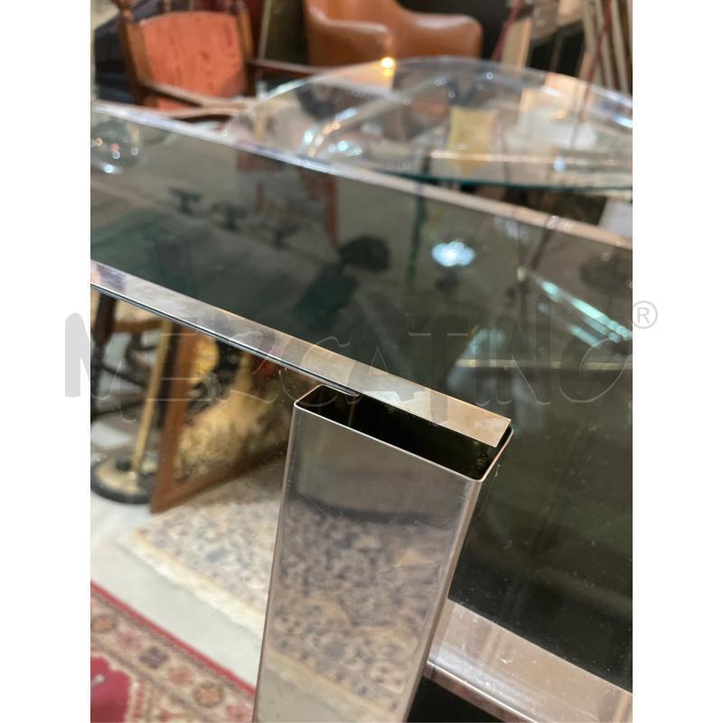 SPECCHIO ANNI 80 CORNICE ACCIAIO  | Mercatino dell'Usato Teramo 2