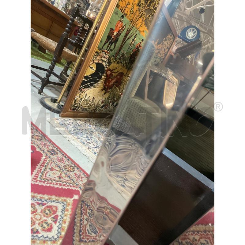 SPECCHIO ANNI 80 CORNICE ACCIAIO  | Mercatino dell'Usato Teramo 4