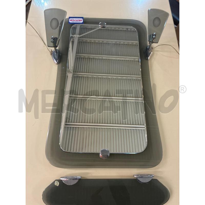 SPECCHIO BAGNO FUME' STILE FONTANA ARTE + APPLIQUE LUCI | Mercatino dell'Usato Teramo 1