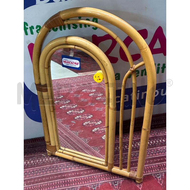 SPECCHIO CORNICE BAMBOO CURVA | Mercatino dell'Usato Teramo 2