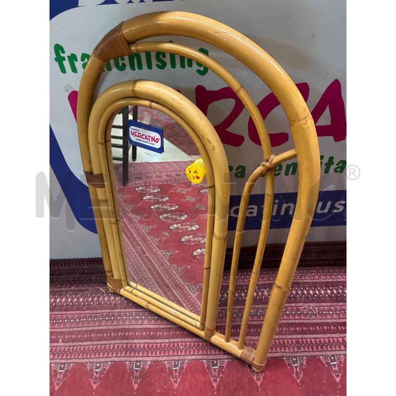 SPECCHIO CORNICE BAMBOO CURVA | Mercatino dell'Usato Teramo 3