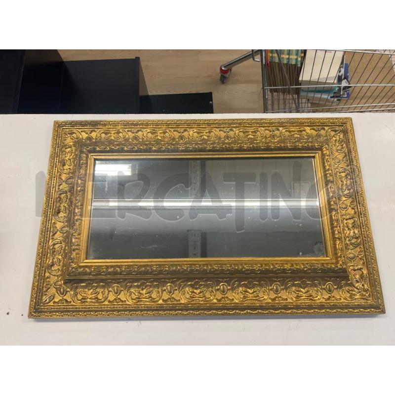 SPECCHIO CORNICE DORATA IN STILE 42X62 | Mercatino dell'Usato Teramo 1