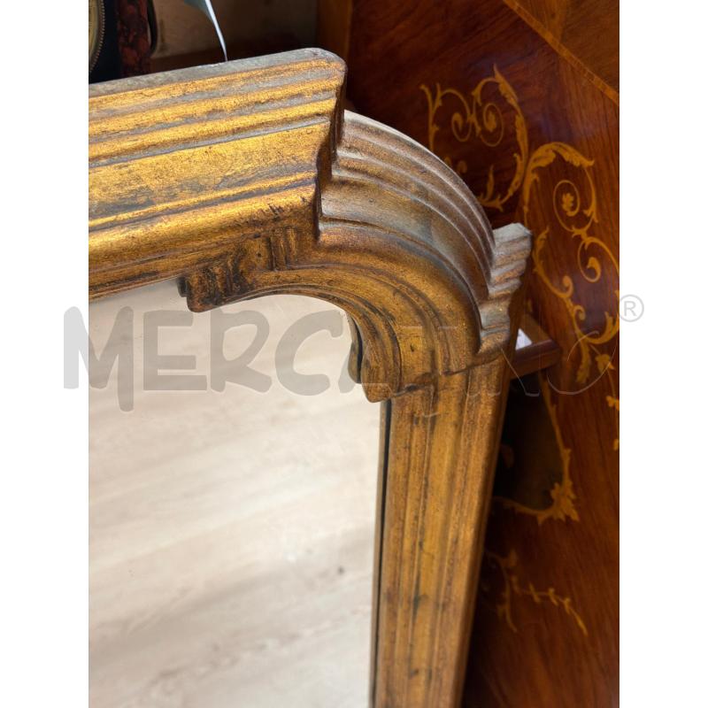 SPECCHIO CORNICE LEGNO DORATA SAGOMATA  | Mercatino dell'Usato Teramo 2