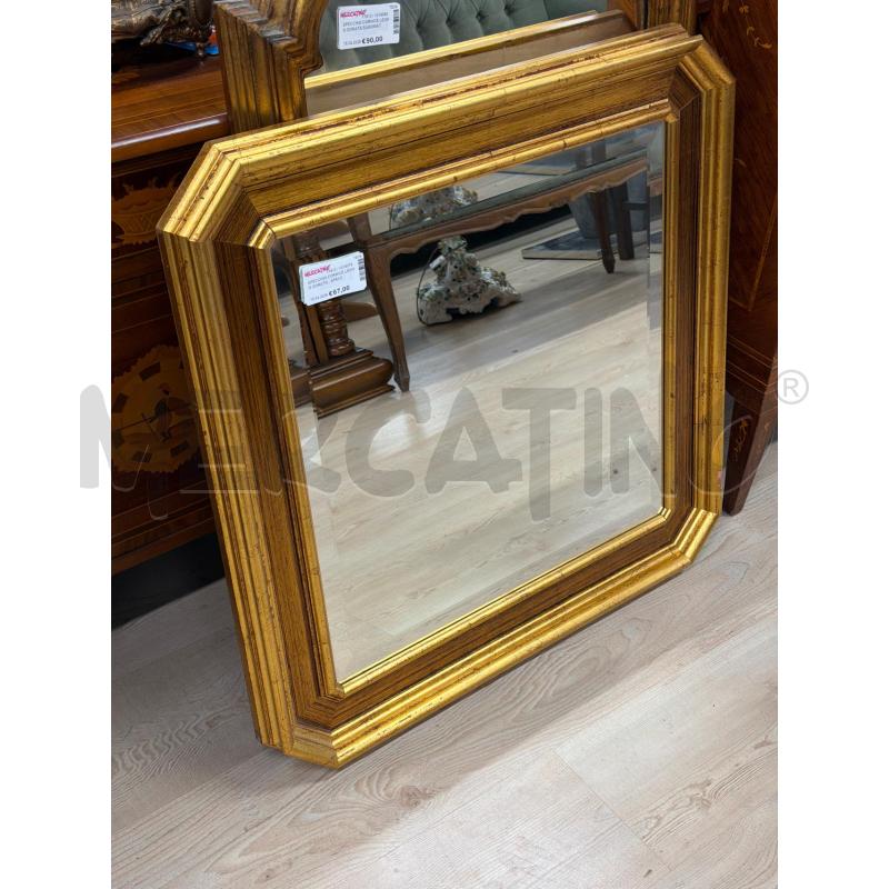 SPECCHIO CORNICE LEGNO DORATO . SPECCHIO MOLATO | Mercatino dell'Usato Teramo 1