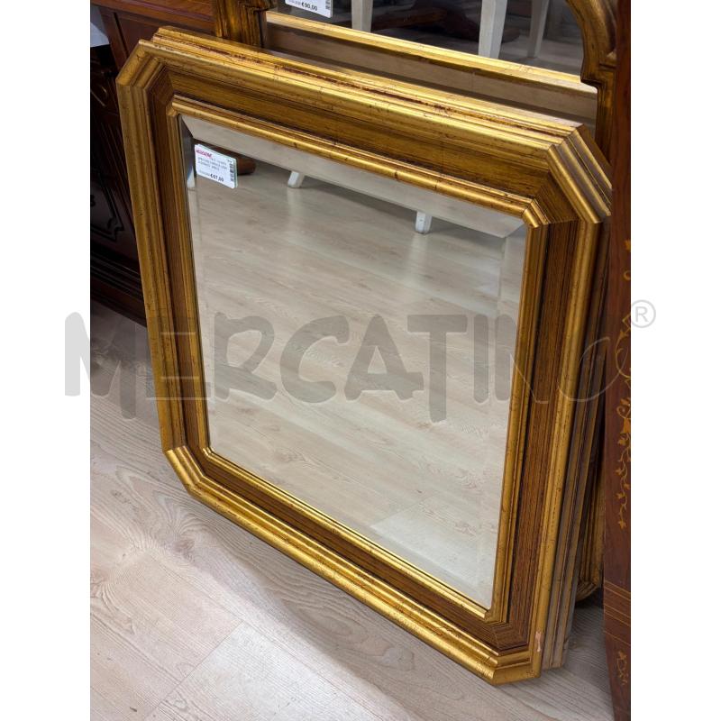 SPECCHIO CORNICE LEGNO DORATO . SPECCHIO MOLATO | Mercatino dell'Usato Teramo 3
