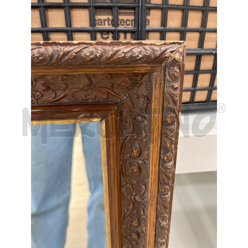 SPECCHIO CORNICE LEGNO LAVORATA  | Mercatino dell'Usato Teramo 2