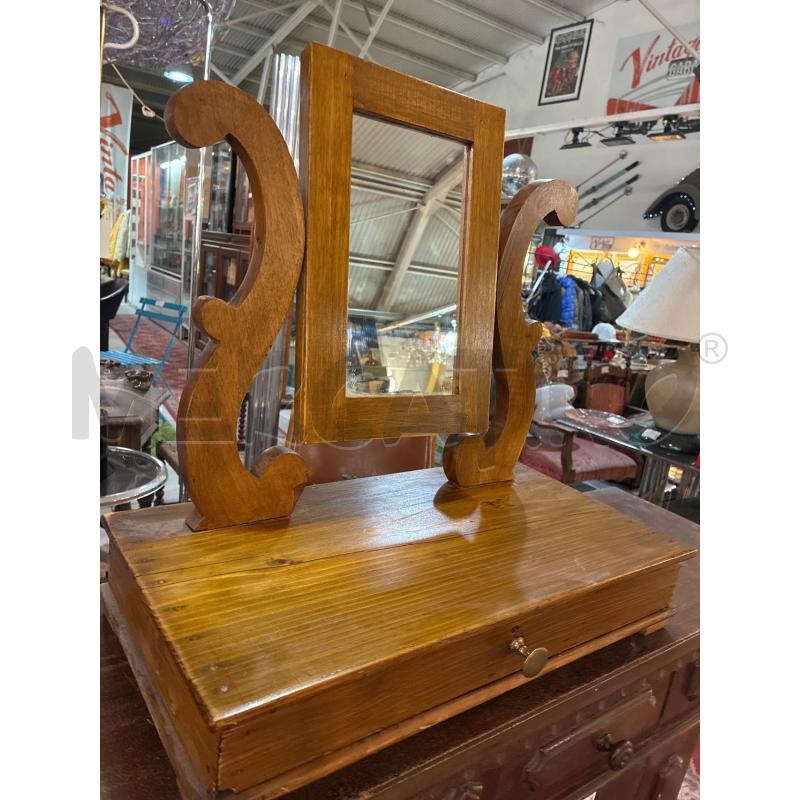 SPECCHIO DA COMO' CORNICE LEGNO 1 CASSETTINO | Mercatino dell'Usato Teramo 2