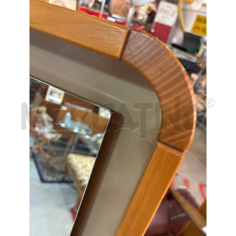SPECCHIO INGRESSO IN LEGNO CHIARO ANNI 80  | Mercatino dell'Usato Teramo 4