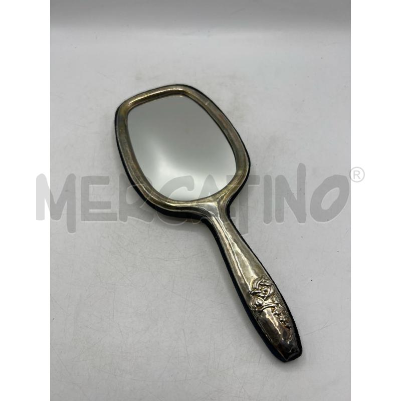 SPECCHIO SPECCHIETTO DA TOLETTA LAM ARG - FONDO LAVORATO ROSE | Mercatino dell'Usato Teramo 1