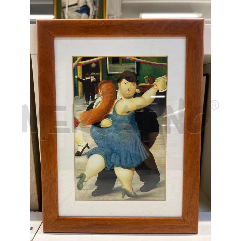 STAMPA BOTERO CORNICE IN LEGNO  | Mercatino dell'Usato Teramo 1