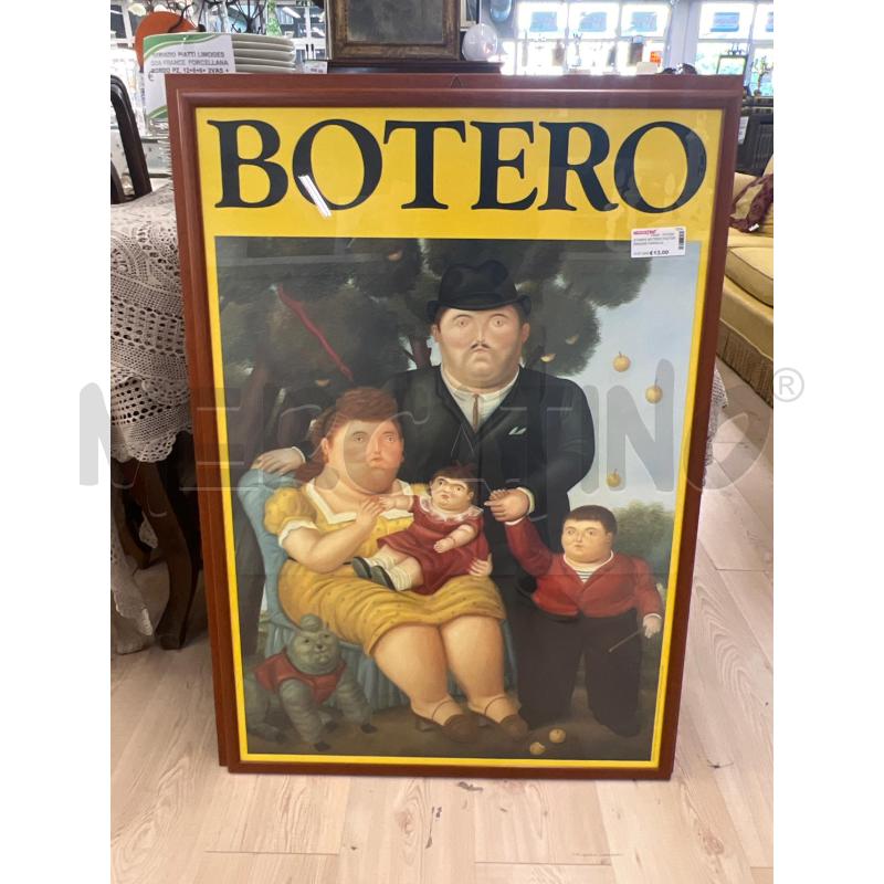 STAMPA BOTERO POSTER GRANDE FAMIGLIA  + CORNICE LEGNO | Mercatino dell'Usato Teramo 1