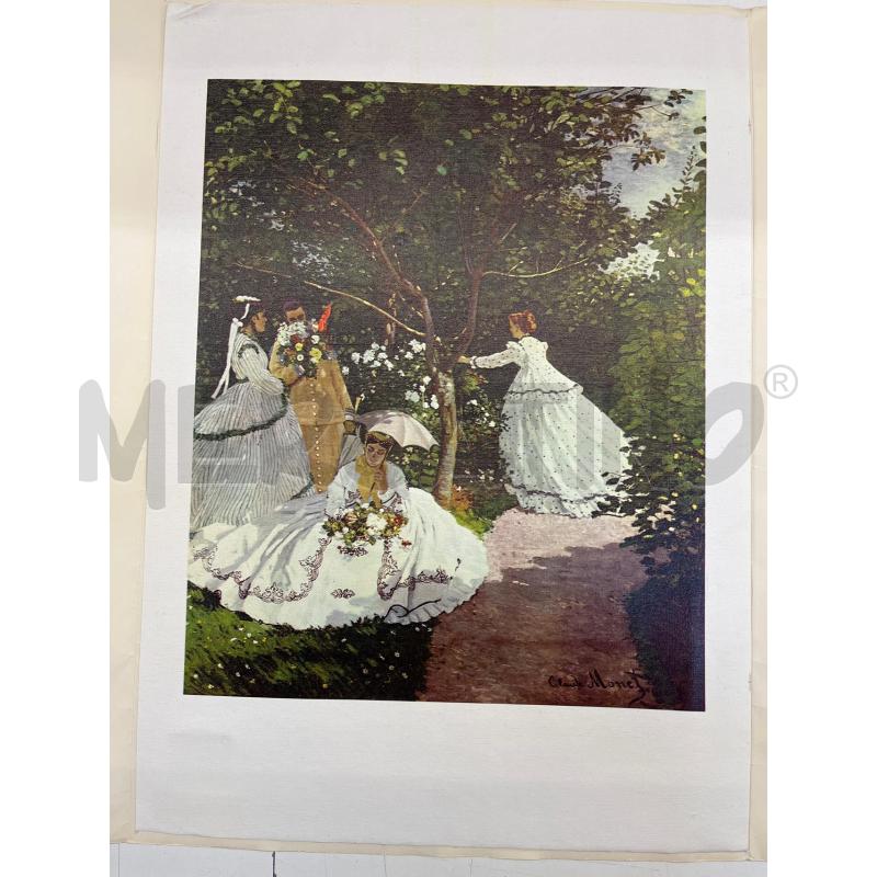 STAMPA CLAUDE MONET SU CANVAS MISURE 50X35 | Mercatino dell'Usato Teramo 1