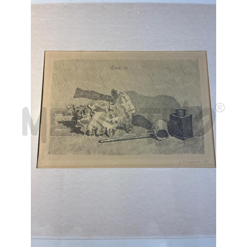 STAMPA GIORGIO MORANDI NATURA MORTA CON CALAMAIO   | Mercatino dell'Usato Teramo 1