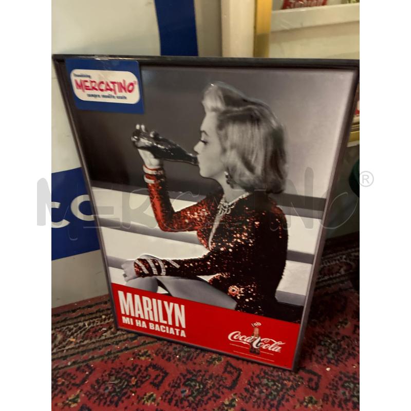 STAMPA MARILYN MI HA BACIATA COCA COLA | Mercatino dell'Usato Teramo 1