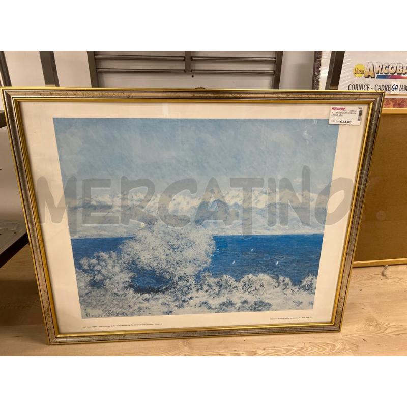 STAMPA MONET CORNICE LEGNO ARG | Mercatino dell'Usato Teramo 1