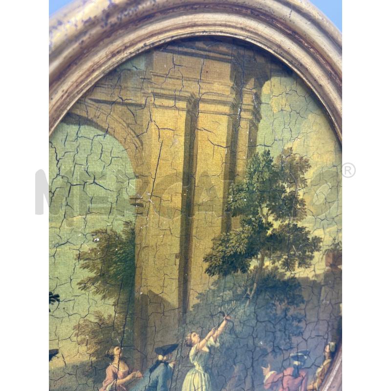 STAMPA OVALE ANTICA CORNICE OVALE DORATA | Mercatino dell'Usato Teramo 3