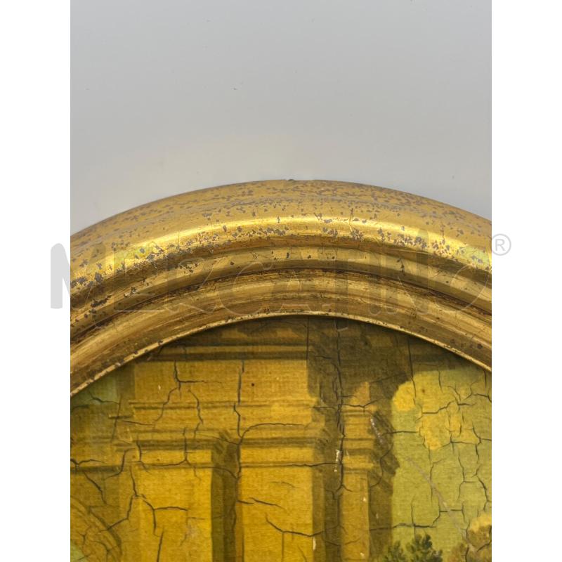STAMPA OVALE ANTICA CORNICE OVALE DORATA | Mercatino dell'Usato Teramo 4