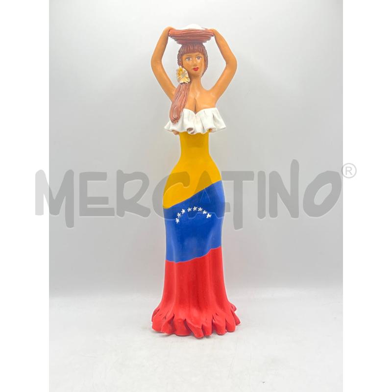 STATUETTA ARTIGIANALE DONNA VENEZUELANA  | Mercatino dell'Usato Teramo 1