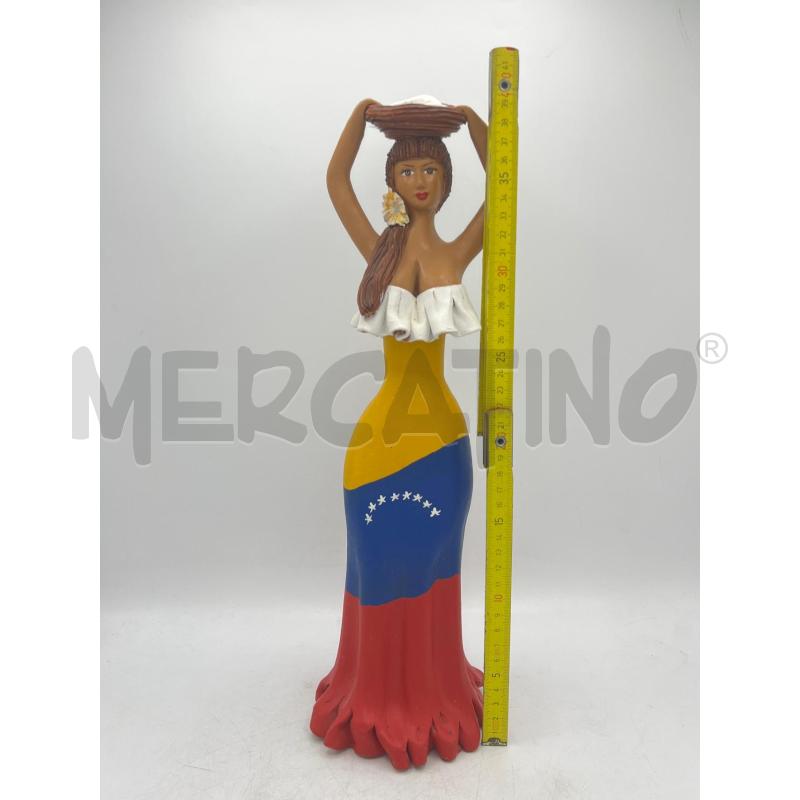 STATUETTA ARTIGIANALE DONNA VENEZUELANA  | Mercatino dell'Usato Teramo 4